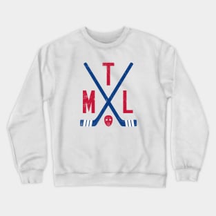 MTL Retro Sticks - White Crewneck Sweatshirt